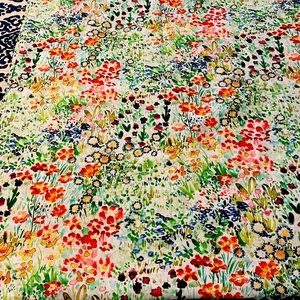 Anthropologie floral print shower curtain